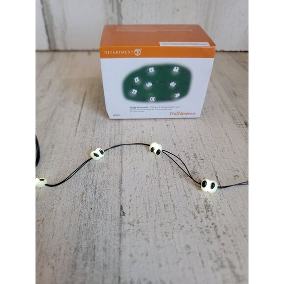 Dept 56 800035 String of 8 spooky eyeball lights Halloween Village accessory - Picture 2 of 6